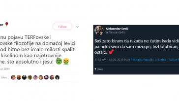 tvitovi sonje sajzor i aleksandra savića